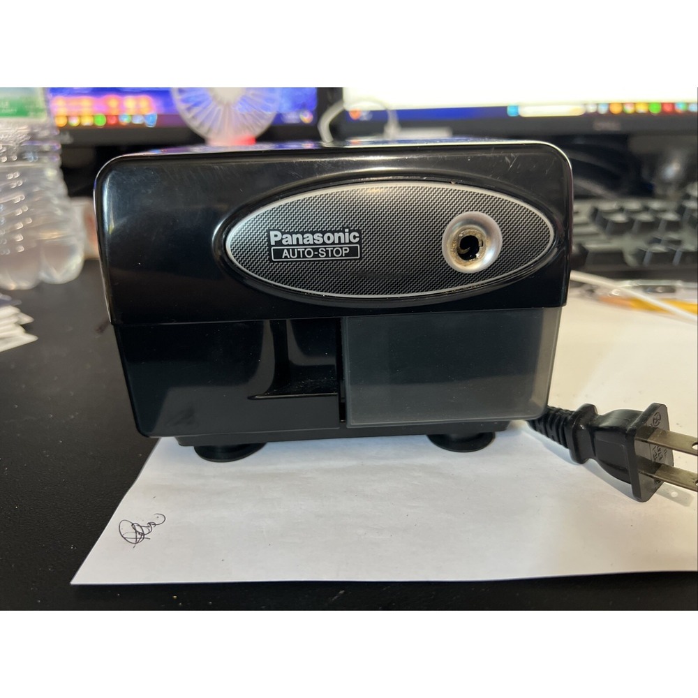 Panasonic KP-310 Electric Pencil Sharpener Auto Stop Black -TESTED